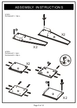 Предварительный просмотр 8 страницы Furniture of America YNJ-1430-5 Assembly Instructions Manual