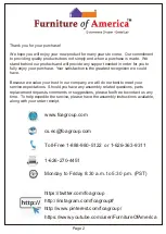 Preview for 2 page of Furniture of America YNJ-1431 Assembly Instructions Manual