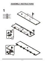 Preview for 8 page of Furniture of America YNJ-1433-5 Assembly Instructions Manual