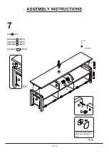 Preview for 12 page of Furniture of America YNJ-1433-5 Assembly Instructions Manual