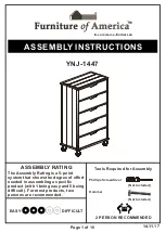 Preview for 1 page of Furniture of America YNJ-1447 Assembly Lnstructions