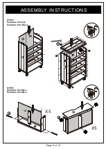 Preview for 9 page of Furniture of America YNJ-1447 Assembly Lnstructions