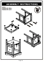 Preview for 10 page of Furniture of America YNJ-1450 Assembly Instructions Manual