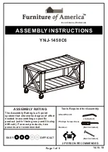 Preview for 1 page of Furniture of America YNJ-1458C6 Assembly Instructions Manual