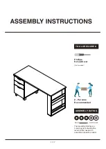 Furniture of America YNJ-1459C5 Assembly Instructions Manual preview