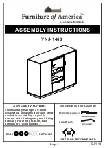 Furniture of America YNJ-1460 Assembly Instructions Manual preview