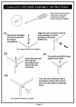 Preview for 5 page of Furniture of America YNJ-1460 Assembly Instructions Manual