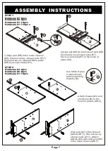 Preview for 7 page of Furniture of America YNJ-1460 Assembly Instructions Manual