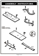 Preview for 7 page of Furniture of America YNJ-1462 Assembly Instructions Manual