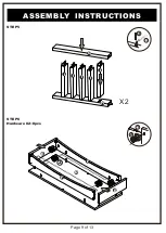 Preview for 9 page of Furniture of America YNJ-1462 Assembly Instructions Manual