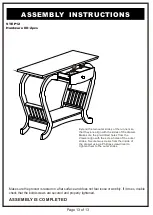 Preview for 13 page of Furniture of America YNJ-1462 Assembly Instructions Manual