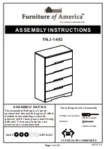 Furniture of America YNJ-1463 Assembly Instructions Manual preview