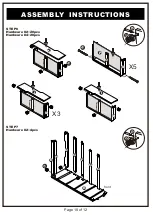 Preview for 10 page of Furniture of America YNJ-1463 Assembly Instructions Manual