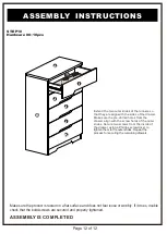 Preview for 12 page of Furniture of America YNJ-1463 Assembly Instructions Manual