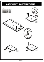 Preview for 7 page of Furniture of America YNJ-1470C6 Assembly Instructions Manual