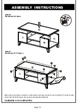 Preview for 10 page of Furniture of America YNJ-1470C6 Assembly Instructions Manual