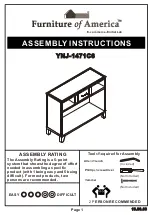 Furniture of America YNJ-1471C6 Assembly Instructions Manual preview