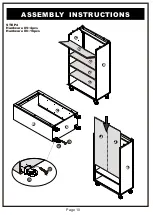 Preview for 10 page of Furniture of America YNJ-1472 Assembly Instructions Manual