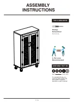 Preview for 1 page of Furniture of America YNJ-1472C6 Assembly Instructions Manual