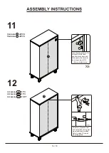 Preview for 14 page of Furniture of America YNJ-1472C6 Assembly Instructions Manual