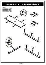 Предварительный просмотр 7 страницы Furniture of America YNJ-1473 Assembly Instructions Manual