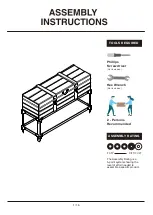 Preview for 1 page of Furniture of America YNJ-1473C6 Assembly Instructions Manual