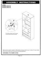 Preview for 12 page of Furniture of America YNJ-1474 Assembly Instructions Manual