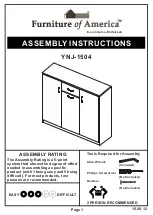 Preview for 1 page of Furniture of America YNJ-1504 Assembly Instructions Manual