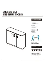 Preview for 1 page of Furniture of America YNJ-1504C5 Assembly Instructions Manual