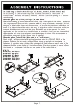 Preview for 6 page of Furniture of America YNJ-1507 Assembly Instructions Manual