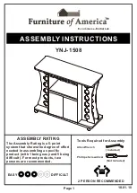 Furniture of America YNJ-1508 Assembly Instructions Manual preview