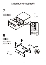 Предварительный просмотр 12 страницы Furniture of America YNJ-1526C2 Assembly Instructions Manual