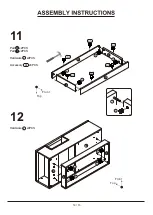 Предварительный просмотр 14 страницы Furniture of America YNJ-1526C2 Assembly Instructions Manual