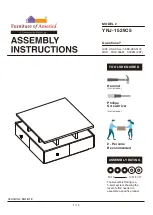 Furniture of America YNJ-1529C5 Assembly Instructions Manual preview