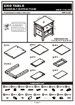 Предварительный просмотр 6 страницы Furniture of America YNJ-1530 Assembly Instructions Manual