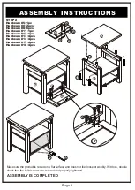 Предварительный просмотр 8 страницы Furniture of America YNJ-1530 Assembly Instructions Manual