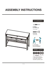 Preview for 1 page of Furniture of America YNJ-1532C5 Assembly Instructions Manual