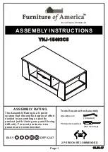 Furniture of America YNJ-15403C5 Assembly Instructions Manual preview