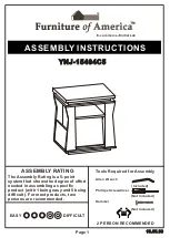 Preview for 1 page of Furniture of America YNJ-15404C5 Assembly Instructions Manual