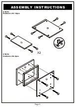 Preview for 8 page of Furniture of America YNJ-15404C5 Assembly Instructions Manual