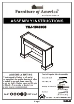 Preview for 1 page of Furniture of America YNJ-15410C5 Assembly Instructions Manual