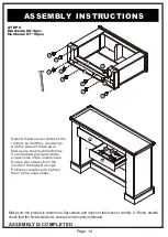 Preview for 14 page of Furniture of America YNJ-15410C5 Assembly Instructions Manual