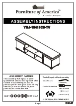 Preview for 1 page of Furniture of America YNJ-15413C5-TV Assembly Instructions Manual