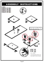 Preview for 8 page of Furniture of America YNJ-15413C5-TV Assembly Instructions Manual