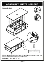 Preview for 12 page of Furniture of America YNJ-1547C5 Assembly Instructions Manual