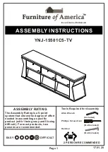 Furniture of America YNJ-15501C5-TV Assembly Instructions Manual preview