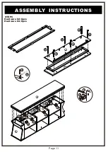 Preview for 11 page of Furniture of America YNJ-15501C5-TV Assembly Instructions Manual