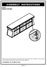 Preview for 13 page of Furniture of America YNJ-15501C5-TV Assembly Instructions Manual