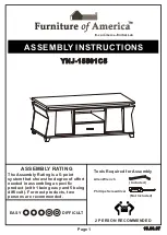 Preview for 1 page of Furniture of America YNJ-15501C5 Assembly Instructions Manual