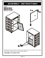 Preview for 12 page of Furniture of America YNJ-1571 Assembly Instructions Manual